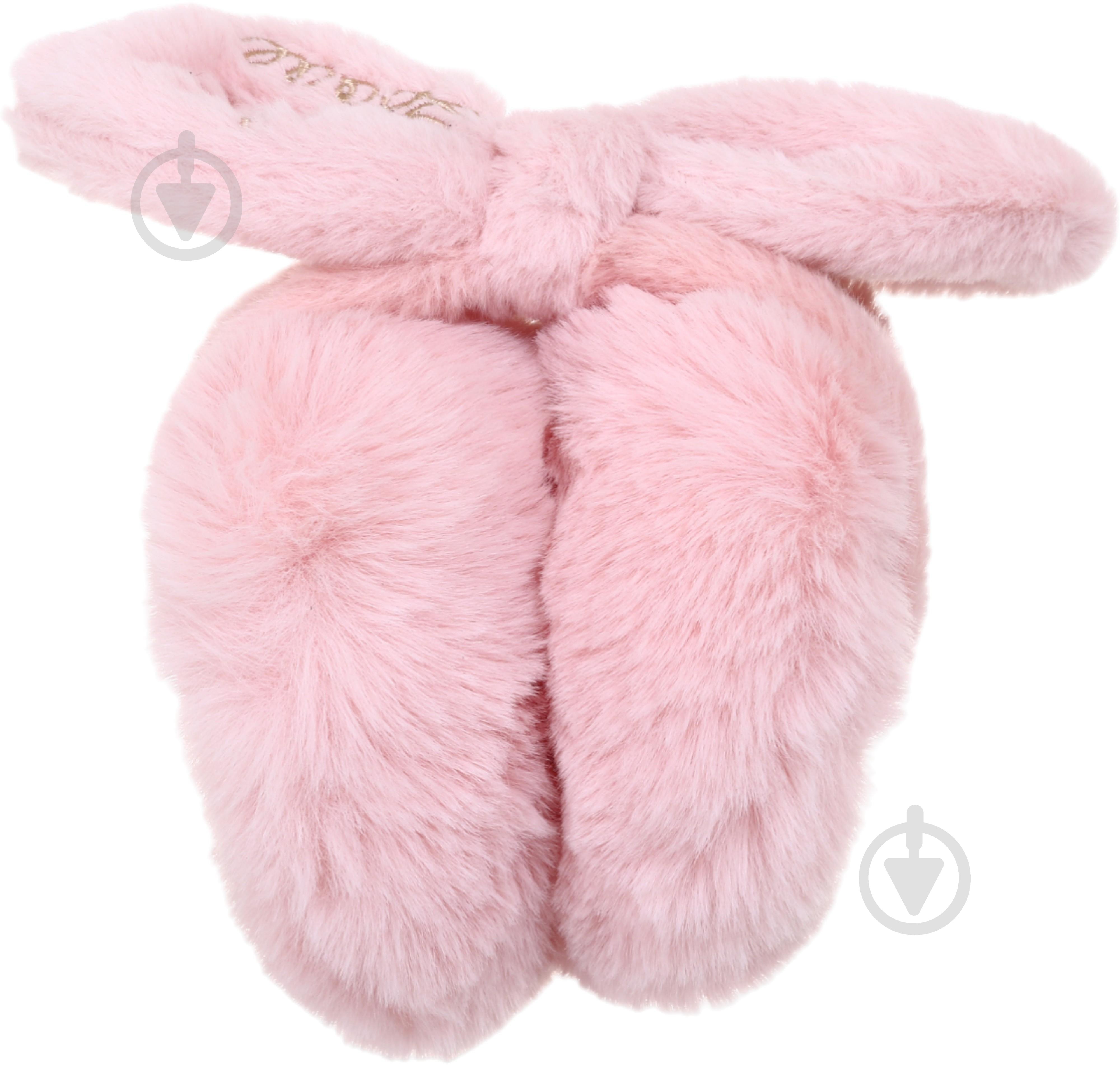 Головний убір Shantou навушники хутряні дитячі з зав'язками E2311 E2311 р.OS рожевий - фото 5