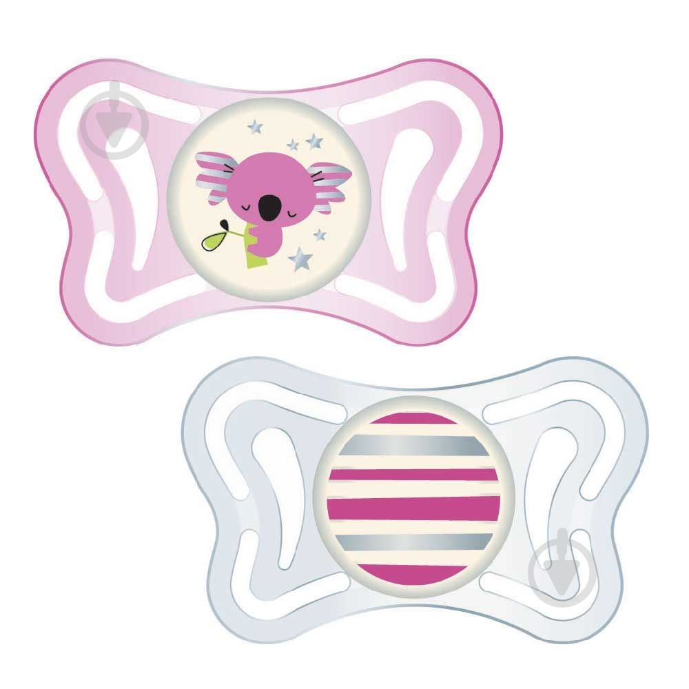 Пустышка Chicco Physio Light 6-16 мес. 2 шт. (71033.41) - фото 1