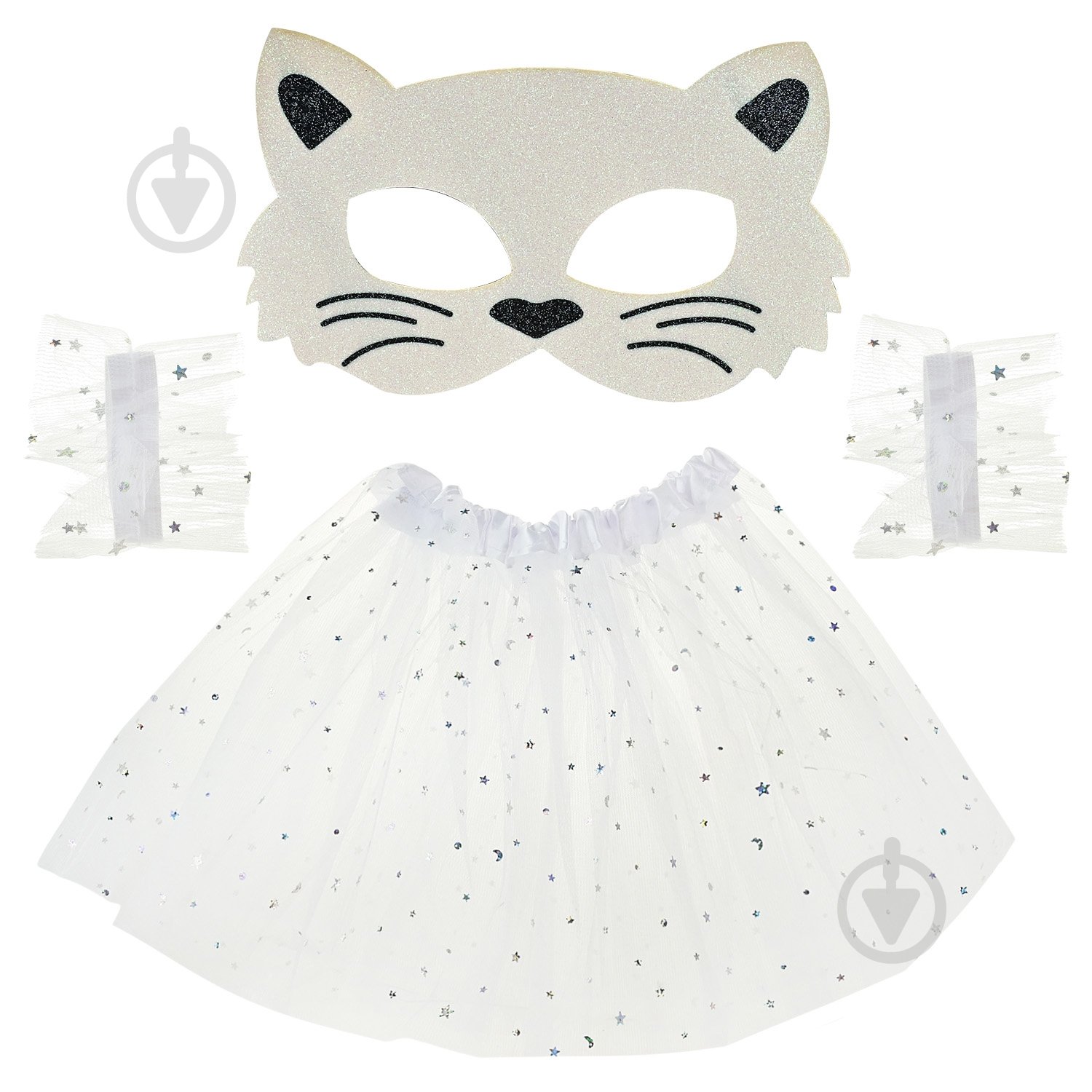 Костюм детский карнавальный Shantou (юбка, маска, браслеты) белый E2514-2 - фото 1 Костюм детский карнавальный Shantou (юбка, маска, браслеты) белый E2514-2 - фото 1