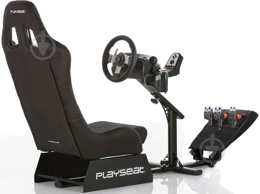Кресло Playseat Кокпит с креплением для руля и педалей Playseat Evolution Alcantara (REM.00008) черный - фото 4 Кресло Playseat Кокпит с креплением для руля и педалей Playseat Evolution Alcantara (REM.00008) черный - фото 4