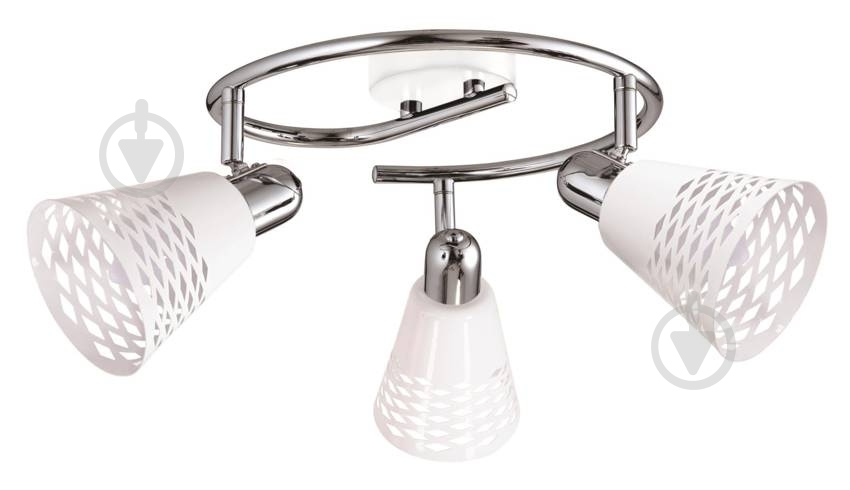 Спот Candellux DISCOVERY 3x40 Вт E14 хром/білий 98-62185 - фото 1