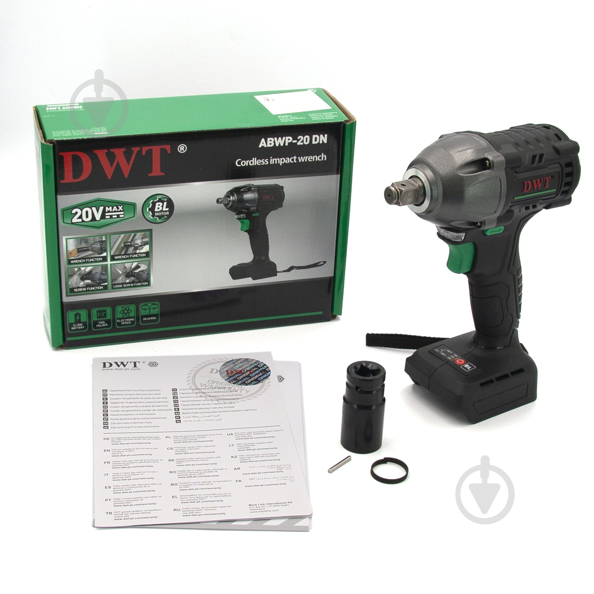 Гайковерт аккумуляторный DWT 350 Нм ABWP-20 DN - фото 6