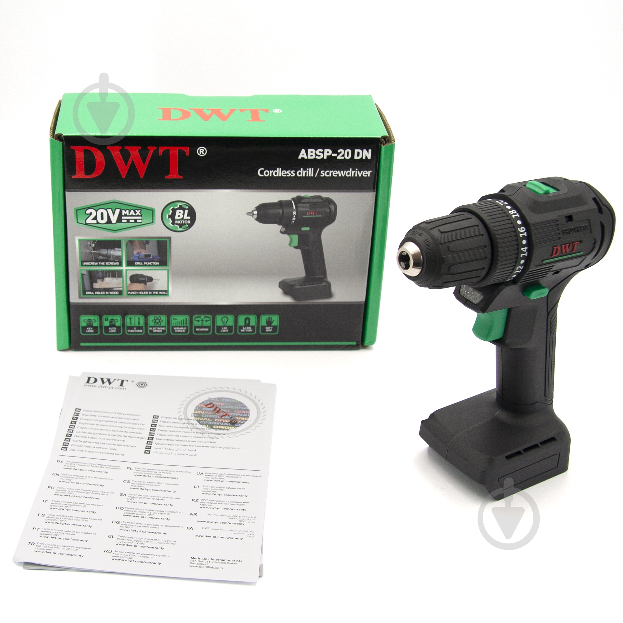 Шуруповерт аккумуляторный DWT ABSP-20 DN ABSP-20 DN - фото 6