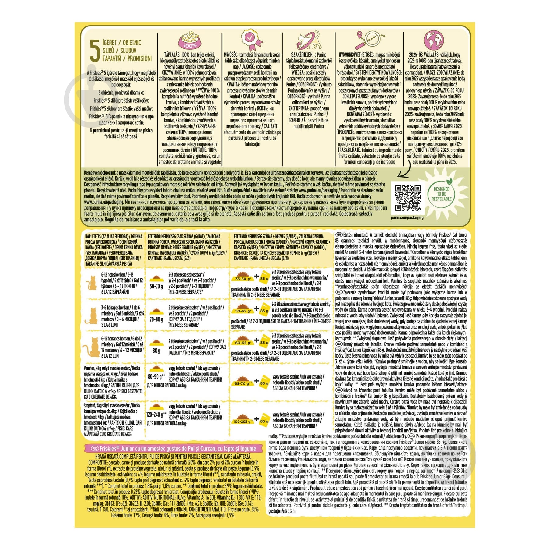 Корм сухий для кошенят FRISKIES by Purina Junior з куркою, індичкою та овочами 300 г - фото 7