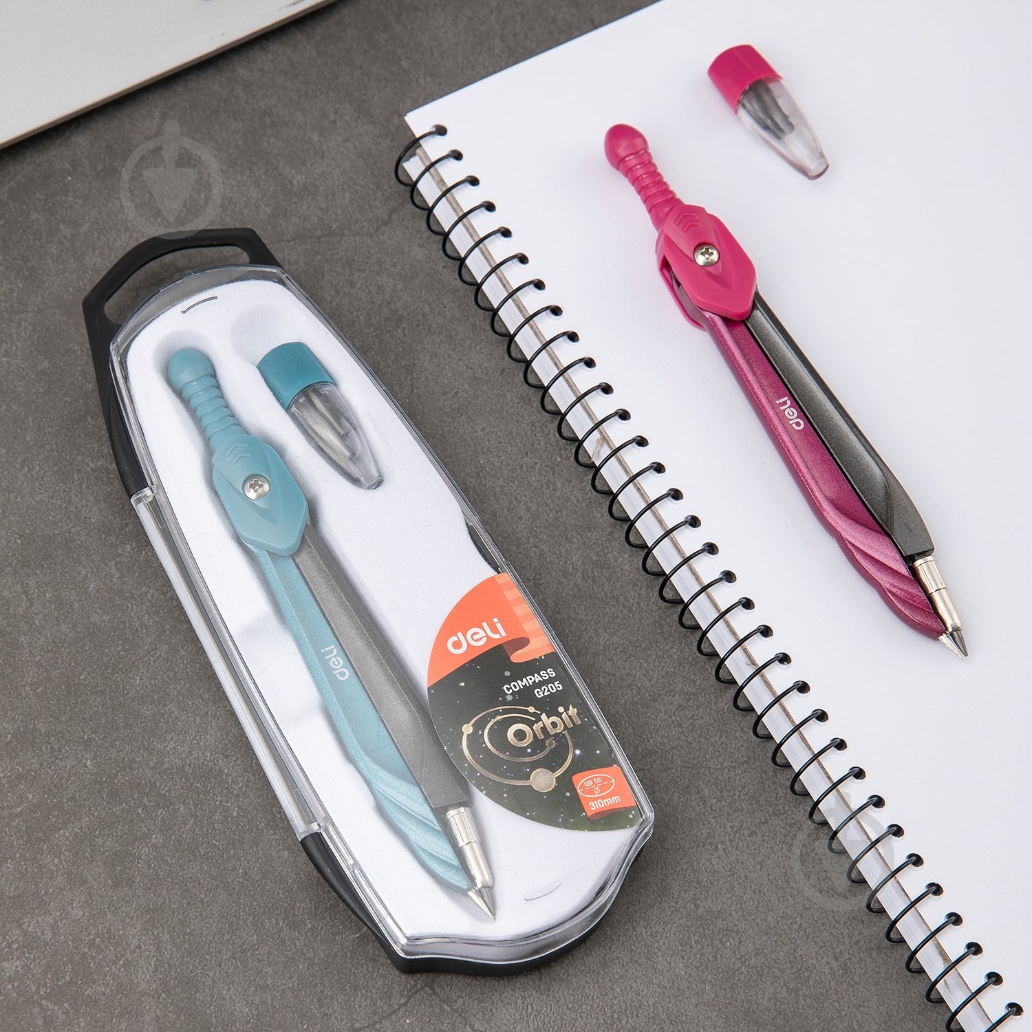 Готовальня G20502 2 предмета Deli - фото 5