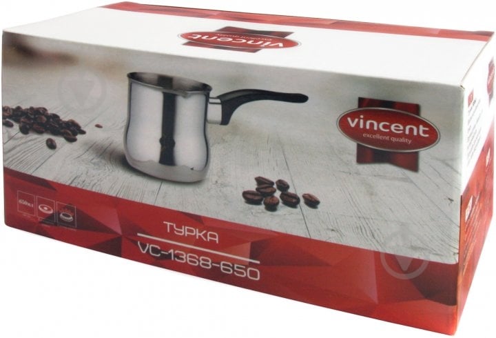 Турка Vincent 350 мл VC-1368-350 - фото 2 Турка Vincent 350 мл VC-1368-350 - фото 2