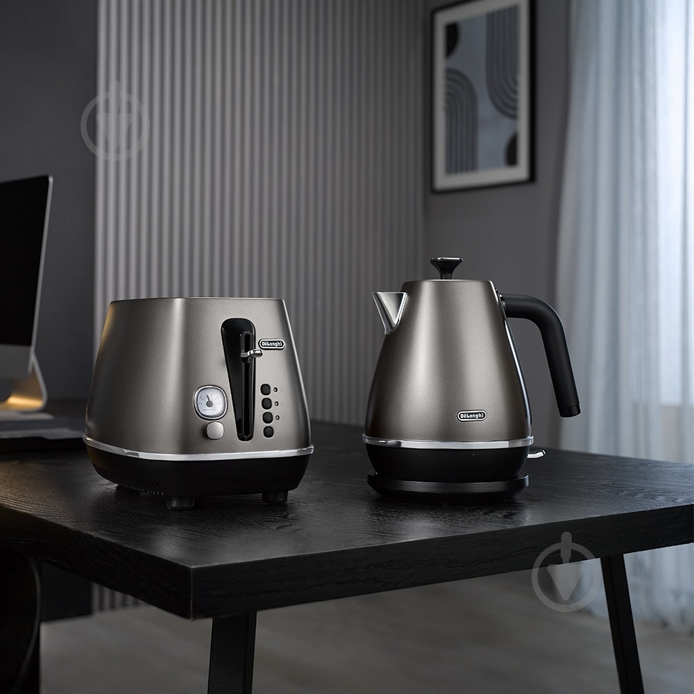ВИТРИНА! Электрочайник Delonghi KBIN 2001.TB Distinta Titanium - фото 7 ВИТРИНА! Электрочайник Delonghi KBIN 2001.TB Distinta Titanium - фото 7