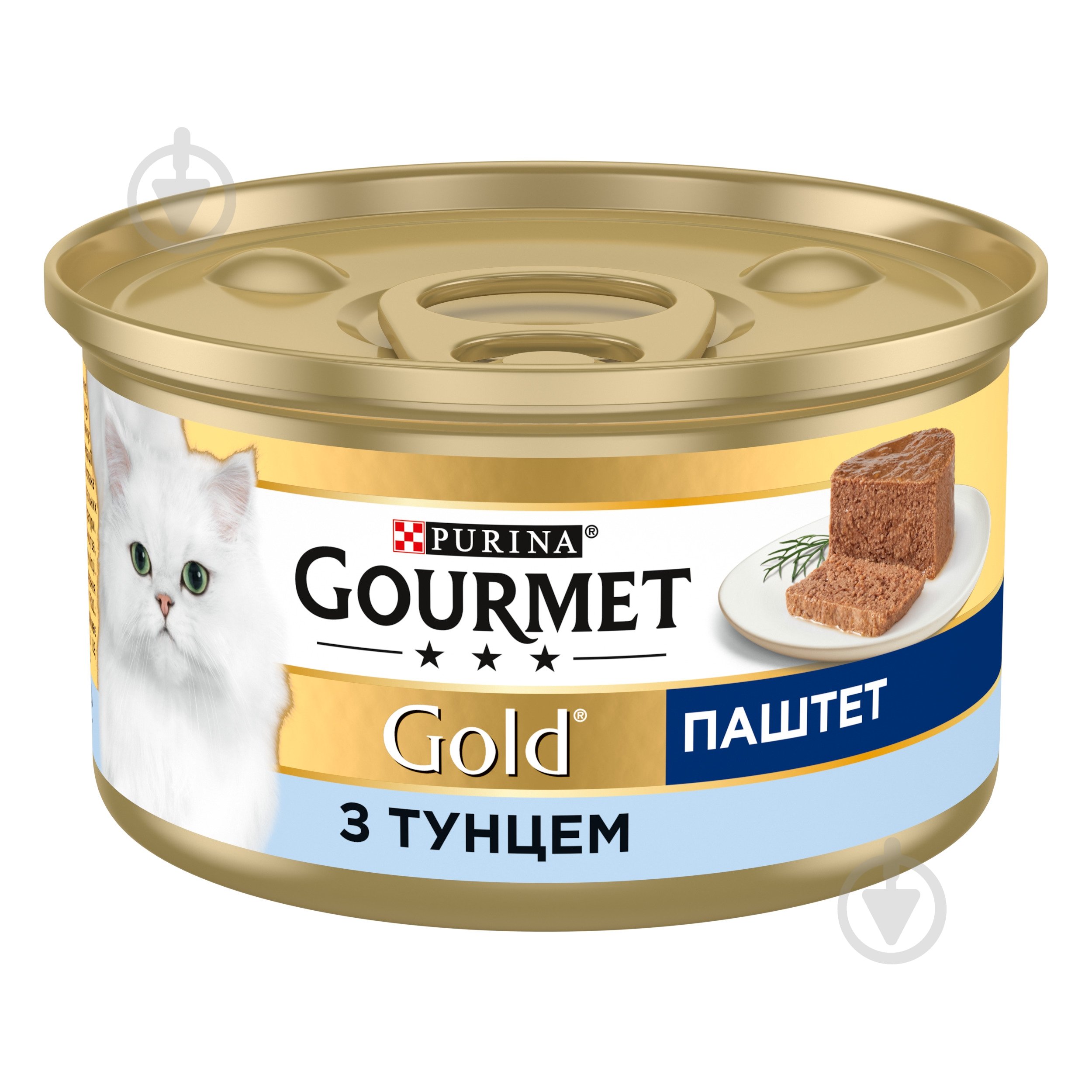 Консерва для котів Gourmet by Purina Gold паштет з тунцем 85 г - фото 1