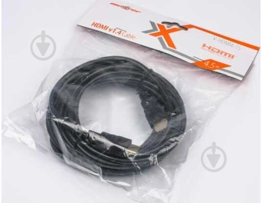Кабель Maxxter HDMI – HDMI 4,5 м black (V-HDMI4-15) - фото 2 Кабель Maxxter HDMI – HDMI 4,5 м black (V-HDMI4-15) - фото 2