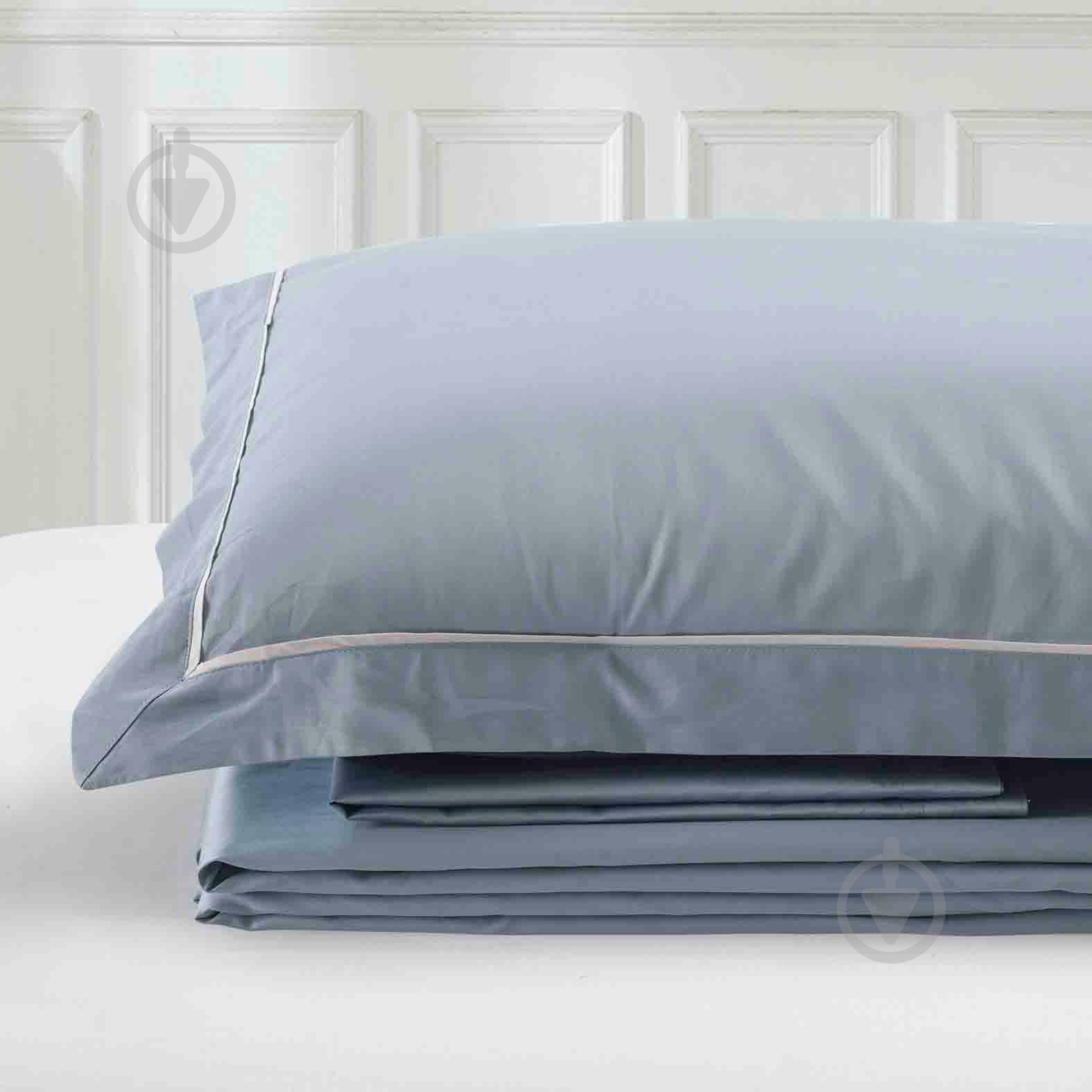 Комплект постельного белья Solid 2 серо-голубой La Nuit - фото 7 Комплект постельного белья Solid 2 серо-голубой La Nuit - фото 7