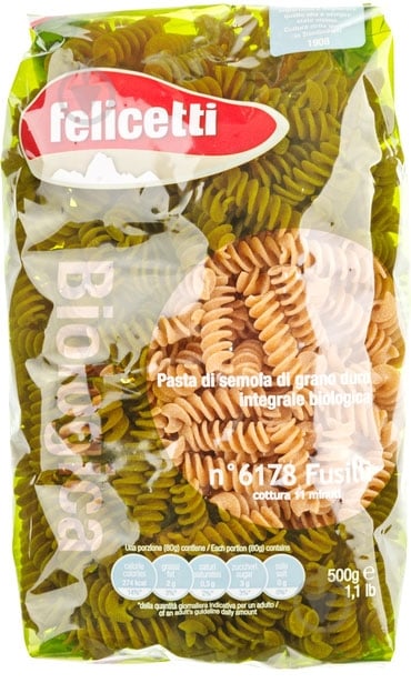 Макарони Felicetti Фузіллі з цільнозернового борошна органічні 500 г - фото 1 Макарони Felicetti Фузіллі з цільнозернового борошна органічні 500 г - фото 1
