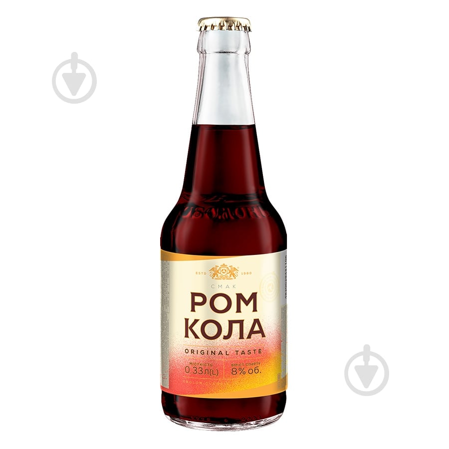 Слабоалкогольний напій Оболонь Ром Кола 0,33 л - фото 1