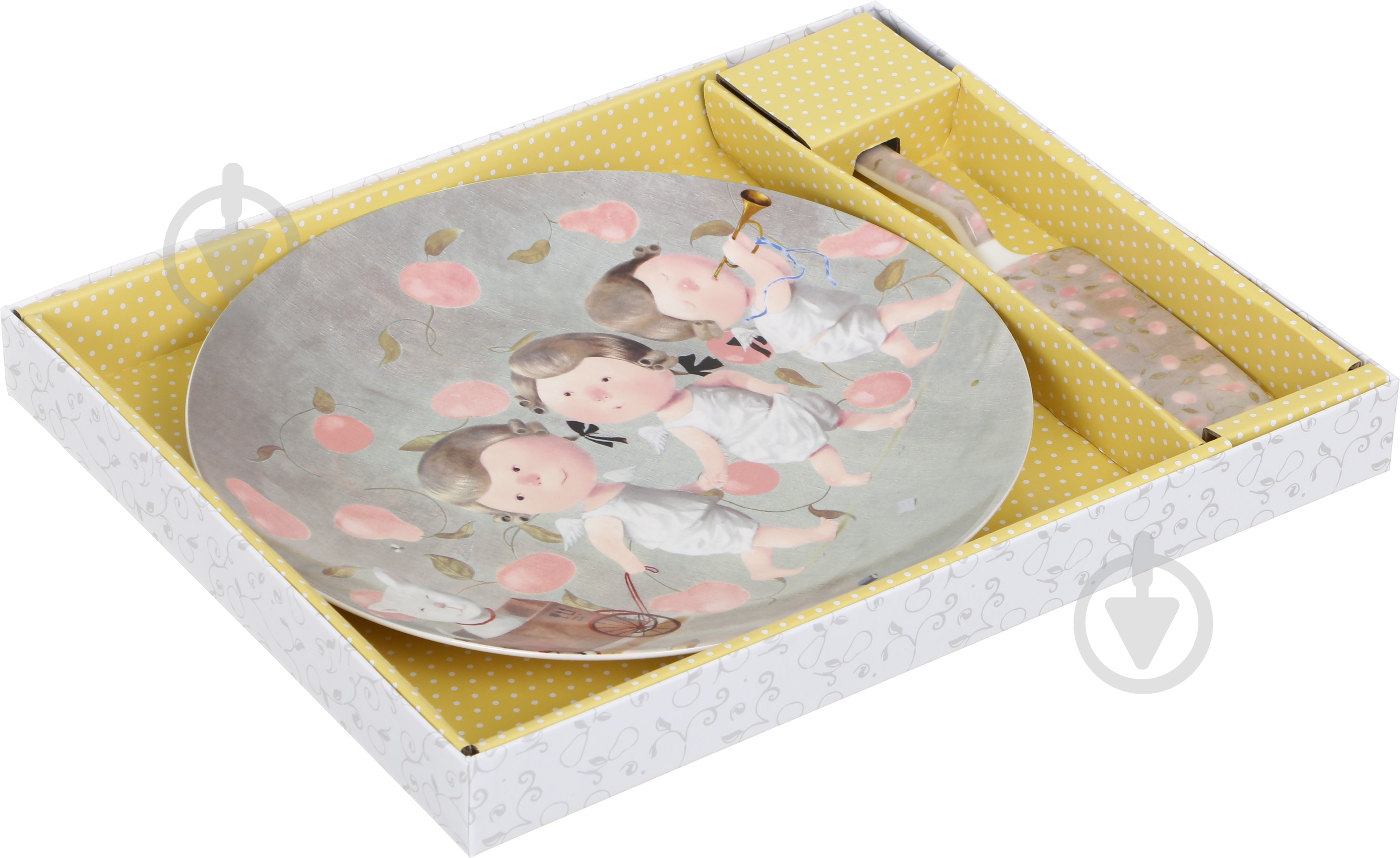 Блюдо для торта Gapchinska Ми веземо з собою кота 24 см 924-351 - фото 6