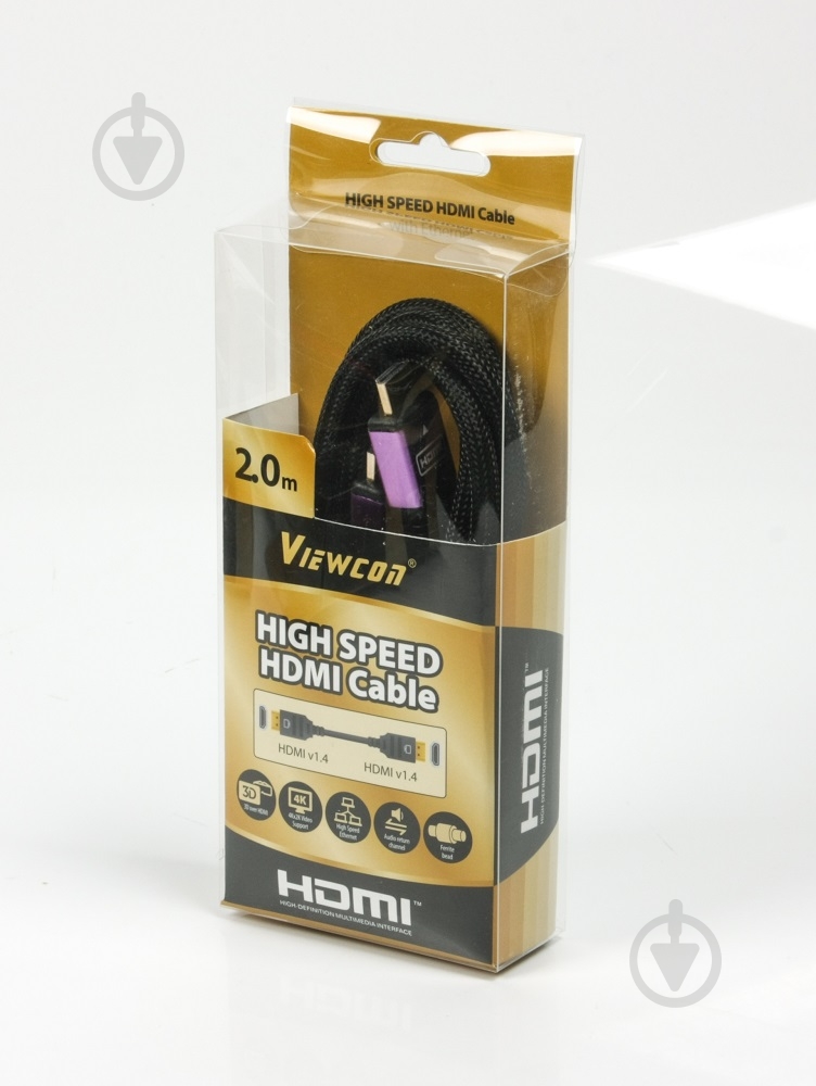 Кабель Viewcon 2 м (VC-HDMI-510-2m) HDMI-HDMI - фото 2