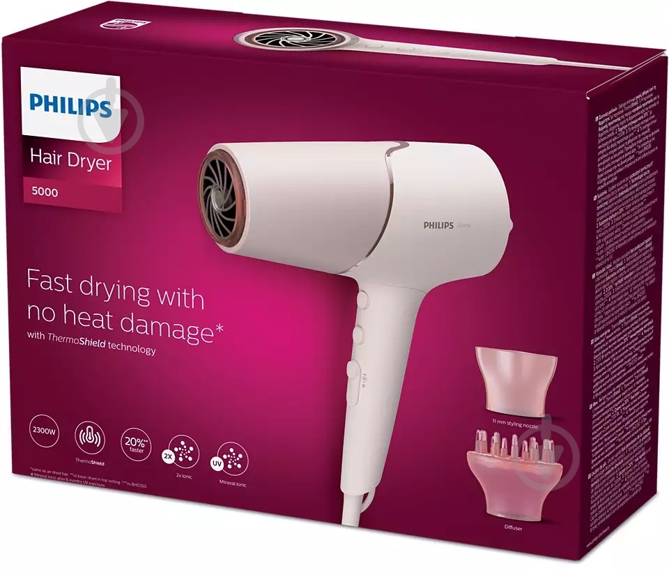 ВИТРИНА! Фен Philips Series 5000 BHD530/00 - фото 15