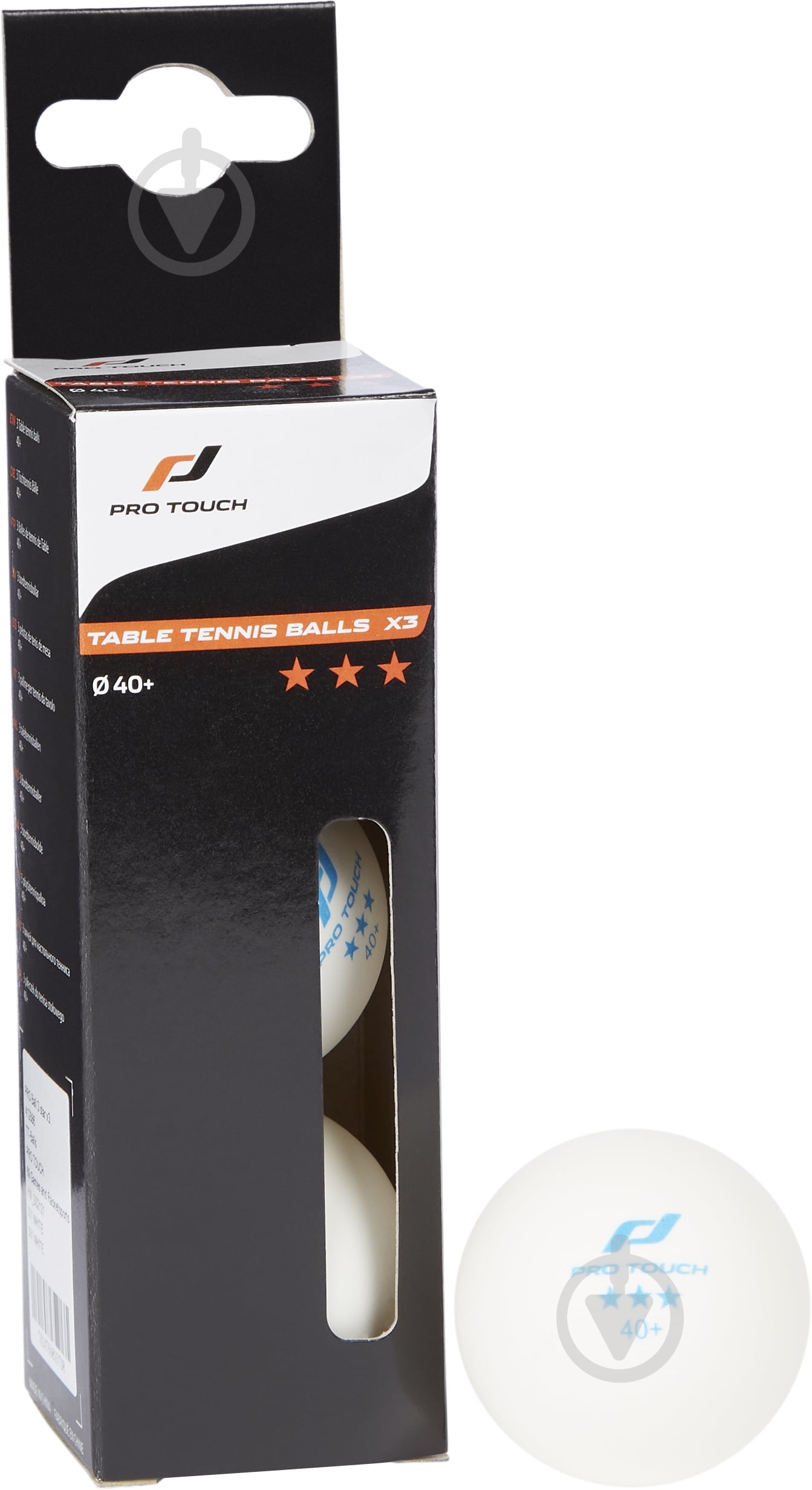Набір м'ячів Pro Touch Pro Ball 3 Stern Tischtennisbälle 412886-001 3 шт. - фото 1 Набір м'ячів Pro Touch Pro Ball 3 Stern Tischtennisbälle 412886-001 3 шт. - фото 1