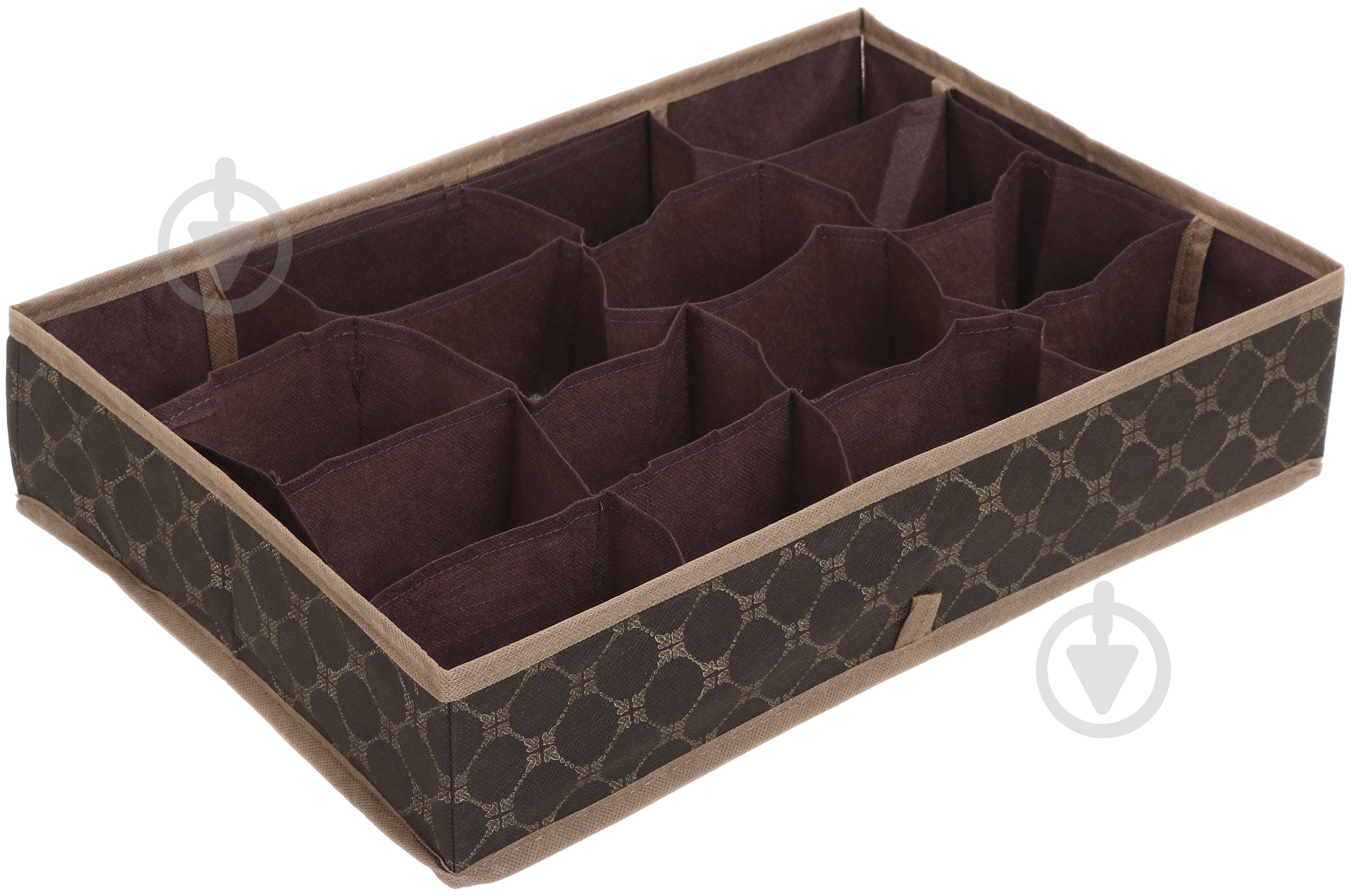 Органайзер текстильний складаний Vivendi 51404772 Brown на 16 комірок 90x290x430 мм - фото 1