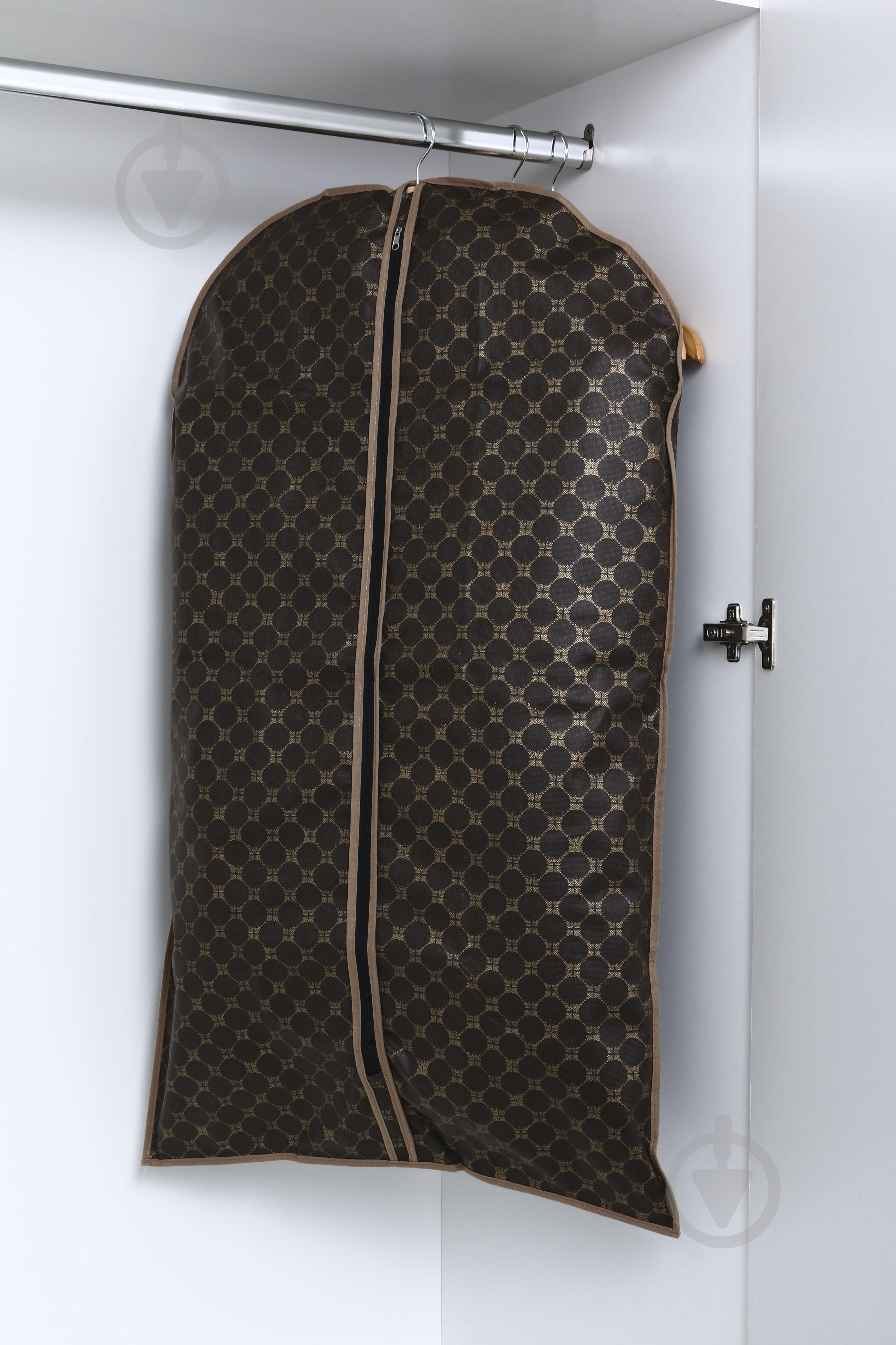 Чохол для одягу Brown Vivendi 100x60 см коричневий - фото 4