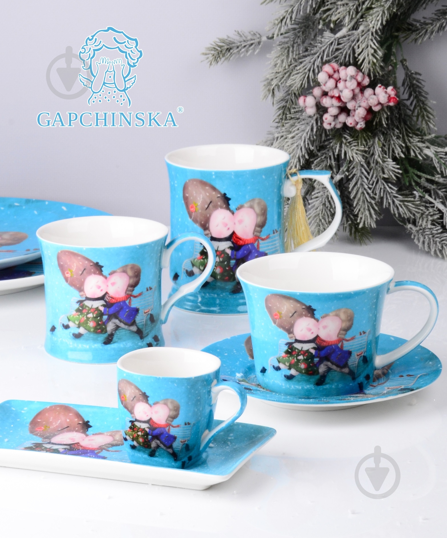Набор для кофе Gapchinska Gapchinska Первый поцелуй 2 предмета 924-342 - фото 4