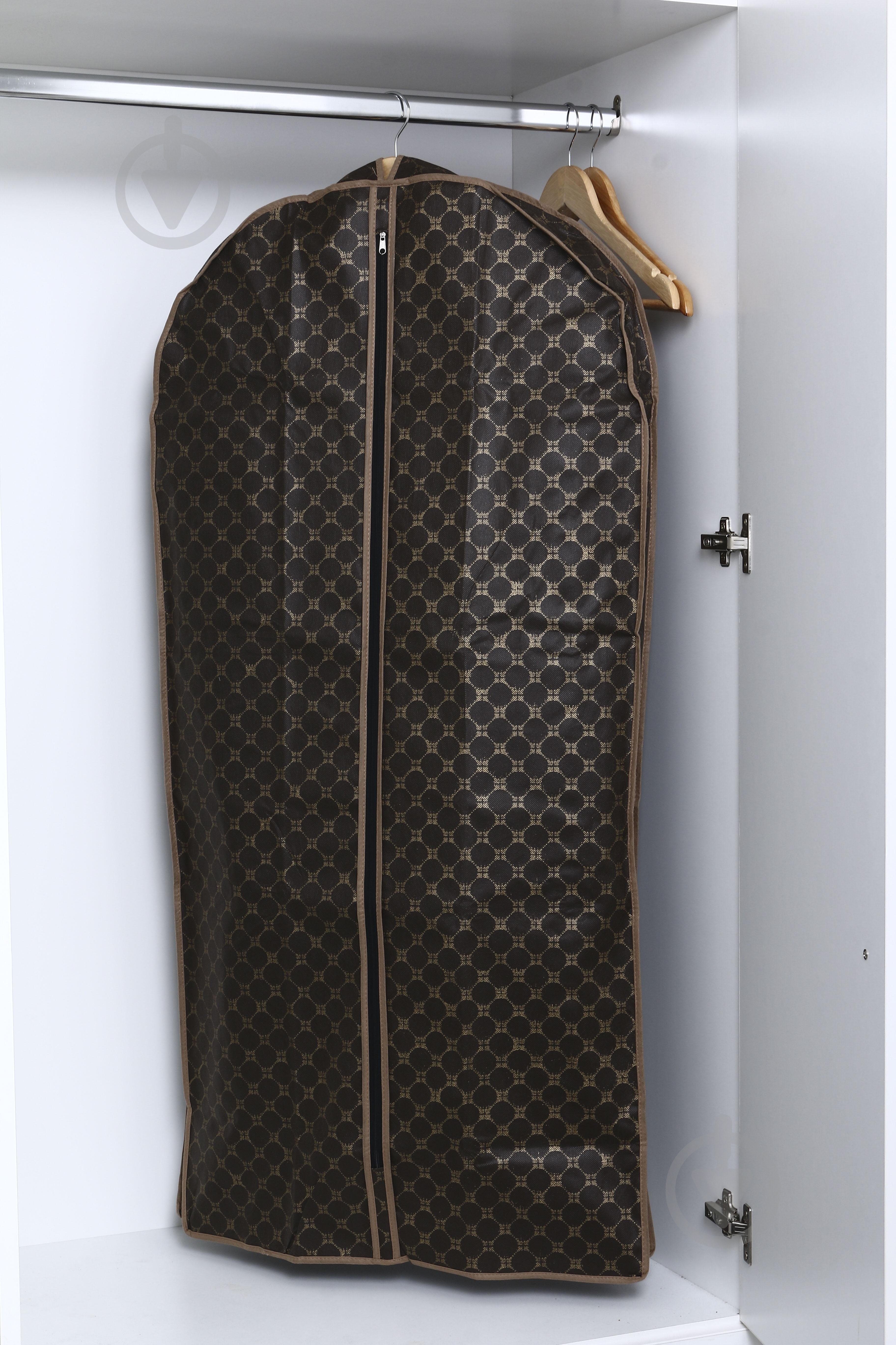 Чохол для об'ємного одягу Brown Vivendi 140x60 см коричневий - фото 4