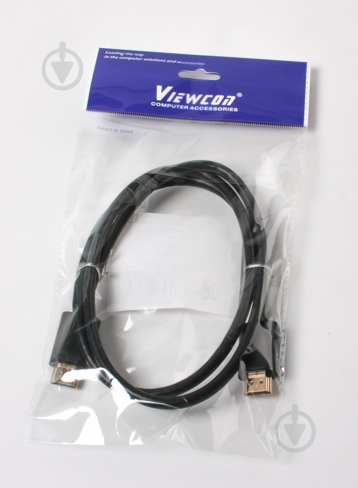 Кабель Viewcon 1 м черный (VD201-1M) HDMI-HDMI - фото 2