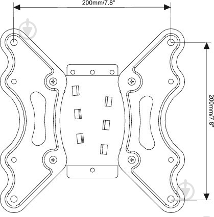Крепление для телевизора Vogels M41000B фиксированные 19"-37" черный - фото 2