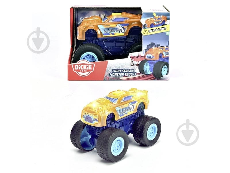 Машинка Dickie Toys Монстр-трак Бит 3762007 - фото 1 Машинка Dickie Toys Монстр-трак Бит 3762007 - фото 1