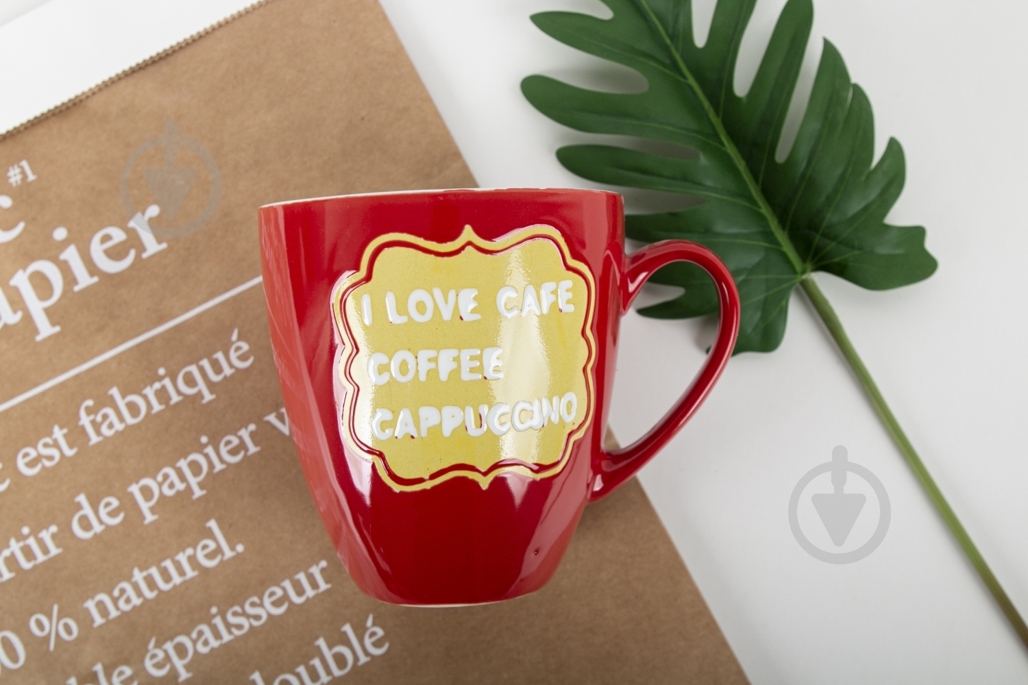 Чашка Bella Vita I love cafe Red 920 мл керамика - фото 3