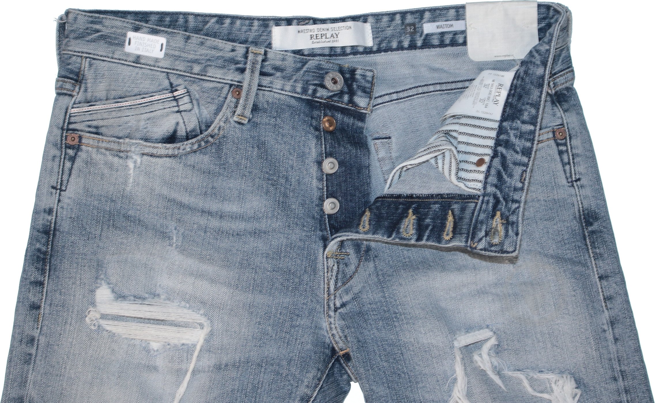 Джинсы Replay WAITOM M983 .000.99C 184-10 р. 34-34 синий - фото 4 Джинсы Replay WAITOM M983 .000.99C 184-10 р. 34-34 синий - фото 4