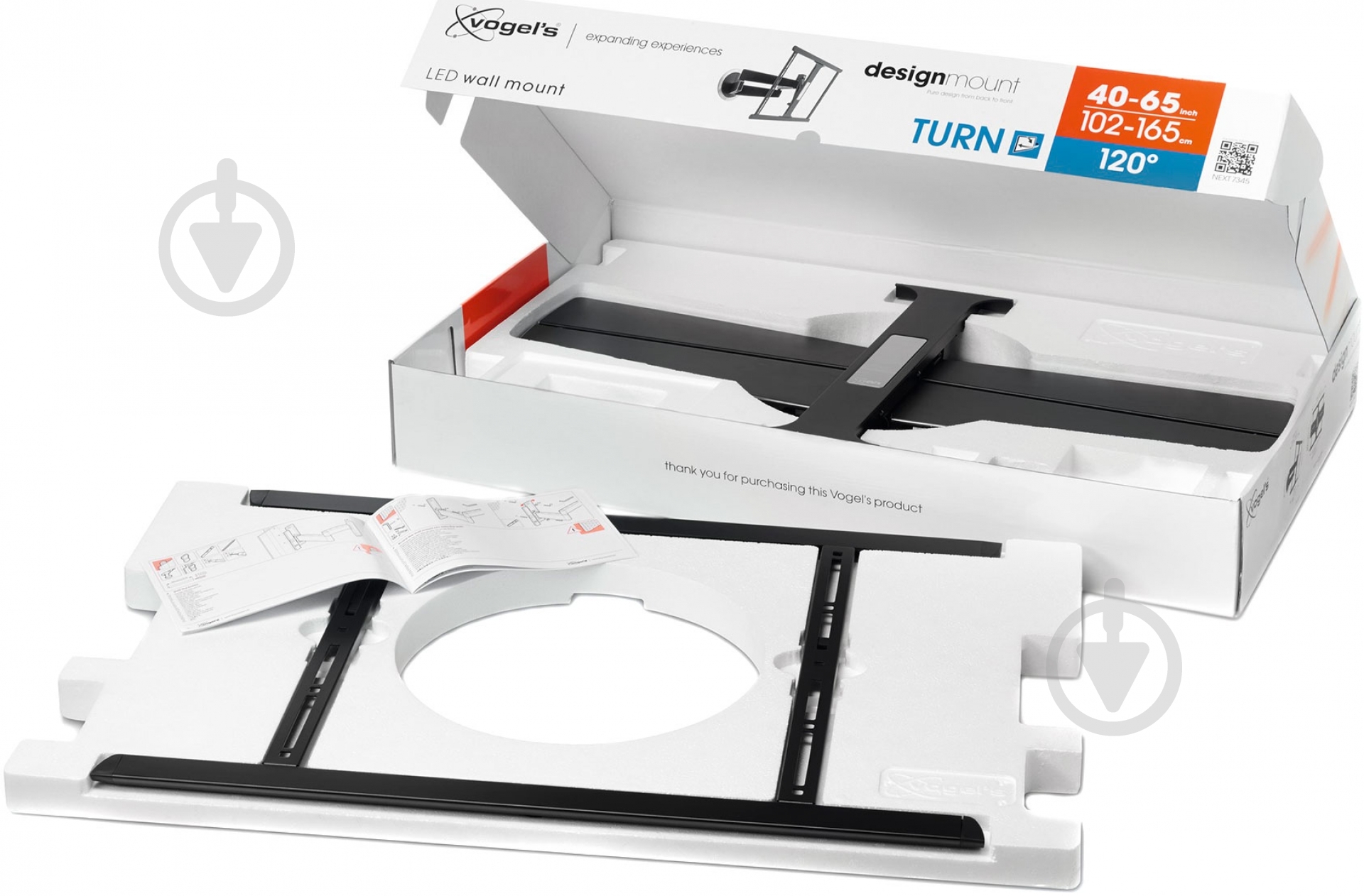 Крепление для телевизора Vogels NEXT 7345 DesignMount поворотно-наклонные 40"-65" черный - фото 6 Крепление для телевизора Vogels NEXT 7345 DesignMount поворотно-наклонные 40"-65" черный - фото 6