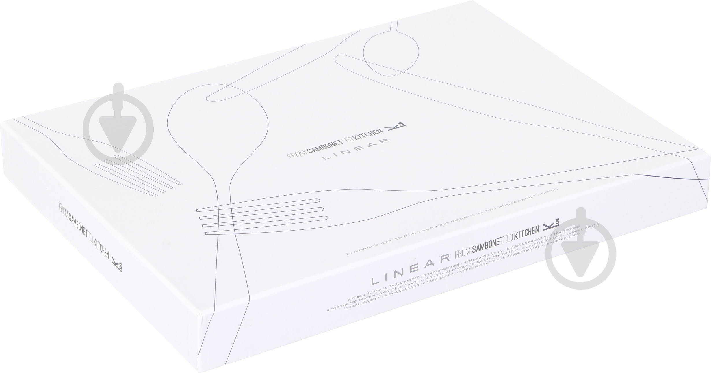 Набор столовых приборов Sambonet Linear 30 предметов на 6 персон 52513-83 - фото 9 Набор столовых приборов Sambonet Linear 30 предметов на 6 персон 52513-83 - фото 9