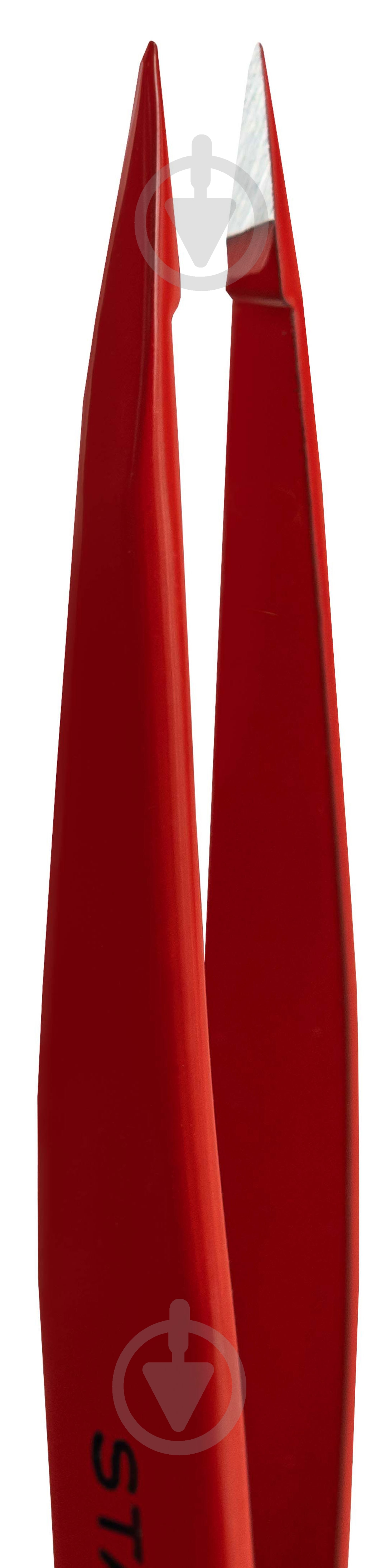 Пінцет STALEKS EXPERT 11 TYPE 5 точковий червоний TE-11/5r - фото 3