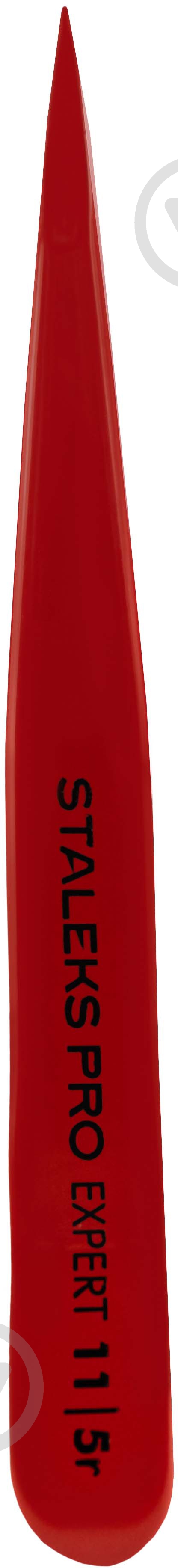 Пінцет STALEKS EXPERT 11 TYPE 5 точковий червоний TE-11/5r - фото 2