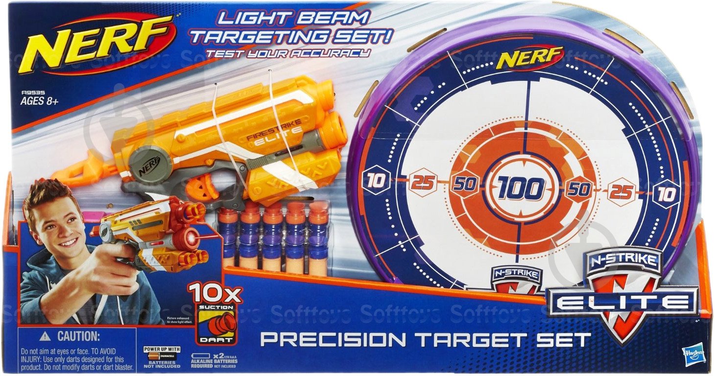 Бластер Hasbro Nerf Файрстрайк и Мишень A9535 - фото 2 Бластер Hasbro Nerf Файрстрайк и Мишень A9535 - фото 2