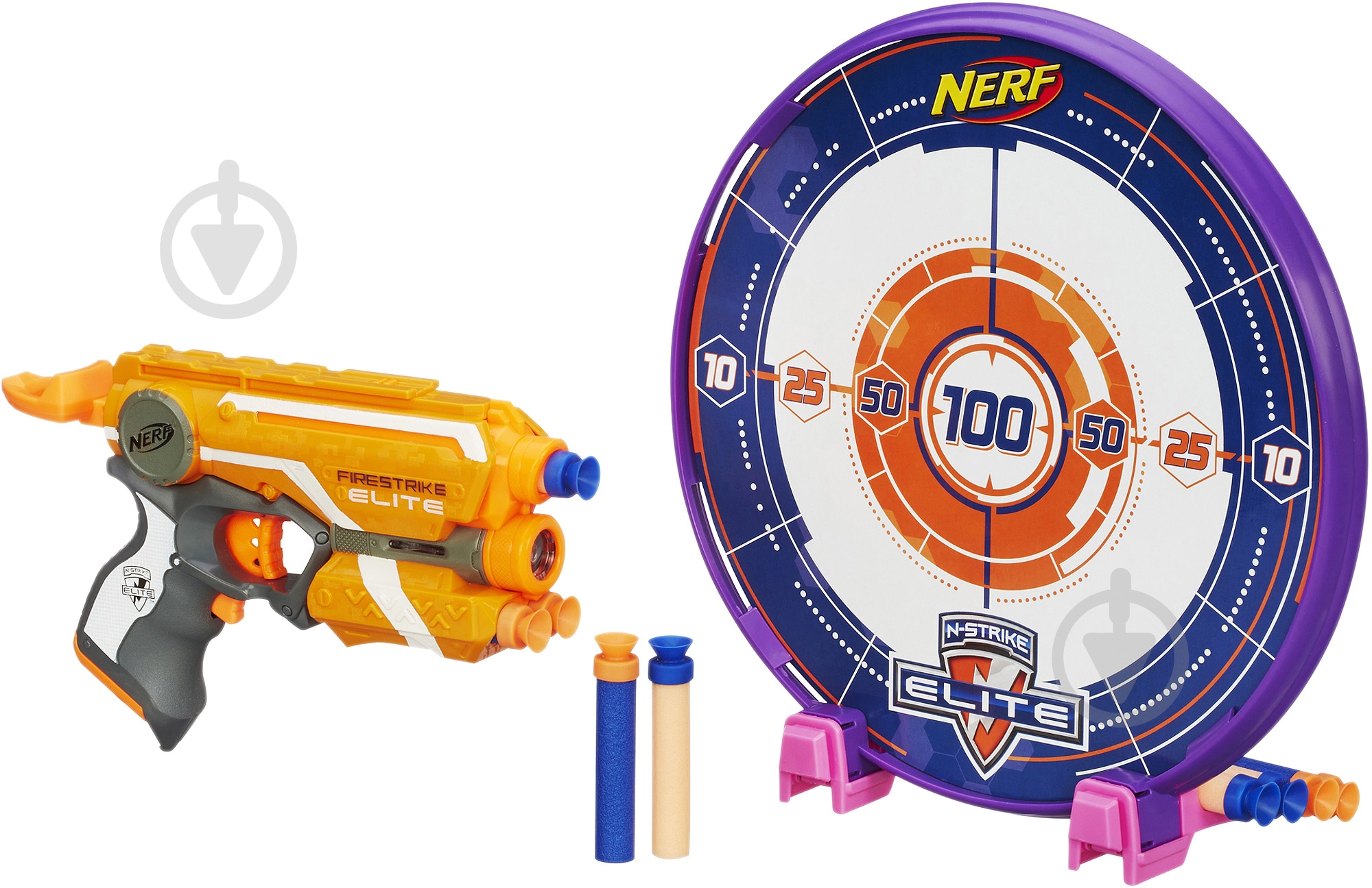 Бластер Hasbro Nerf Файрстрайк и Мишень A9535 - фото 1 Бластер Hasbro Nerf Файрстрайк и Мишень A9535 - фото 1