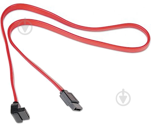 Кабель Cablexpert SATA 0,5 м червоний (CC-SATA-DATA90) з кутовим роз'ємом - фото 4