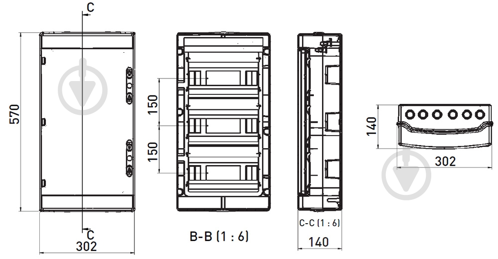 Корпус монтажный E.NEXT e.plbox.pro.n.36 p098004 - фото 14 Корпус монтажный E.NEXT e.plbox.pro.n.36 p098004 - фото 14