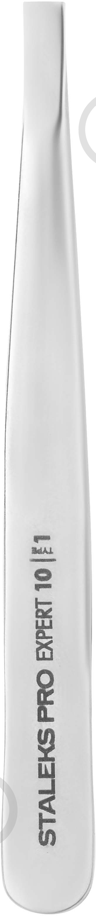 Пінцет STALEKS EXPERT 10 TYPE 1 широкі прямі кромки хром TE-10/1 - фото 2