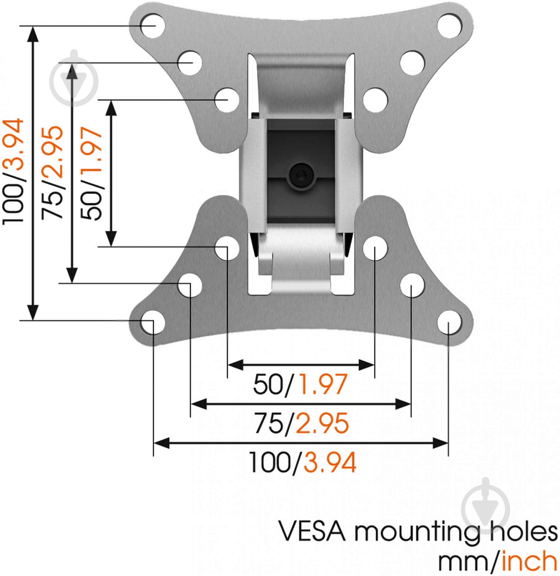 Крепление для телевизора Vogels WALL 1025 поворотные 17"-26" серый - фото 5 Крепление для телевизора Vogels WALL 1025 поворотные 17"-26" серый - фото 5