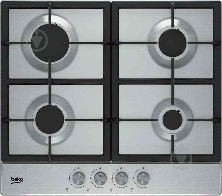 Варильна поверхня газова Beko HIAG64225SX - фото 1 Варильна поверхня газова Beko HIAG64225SX - фото 1