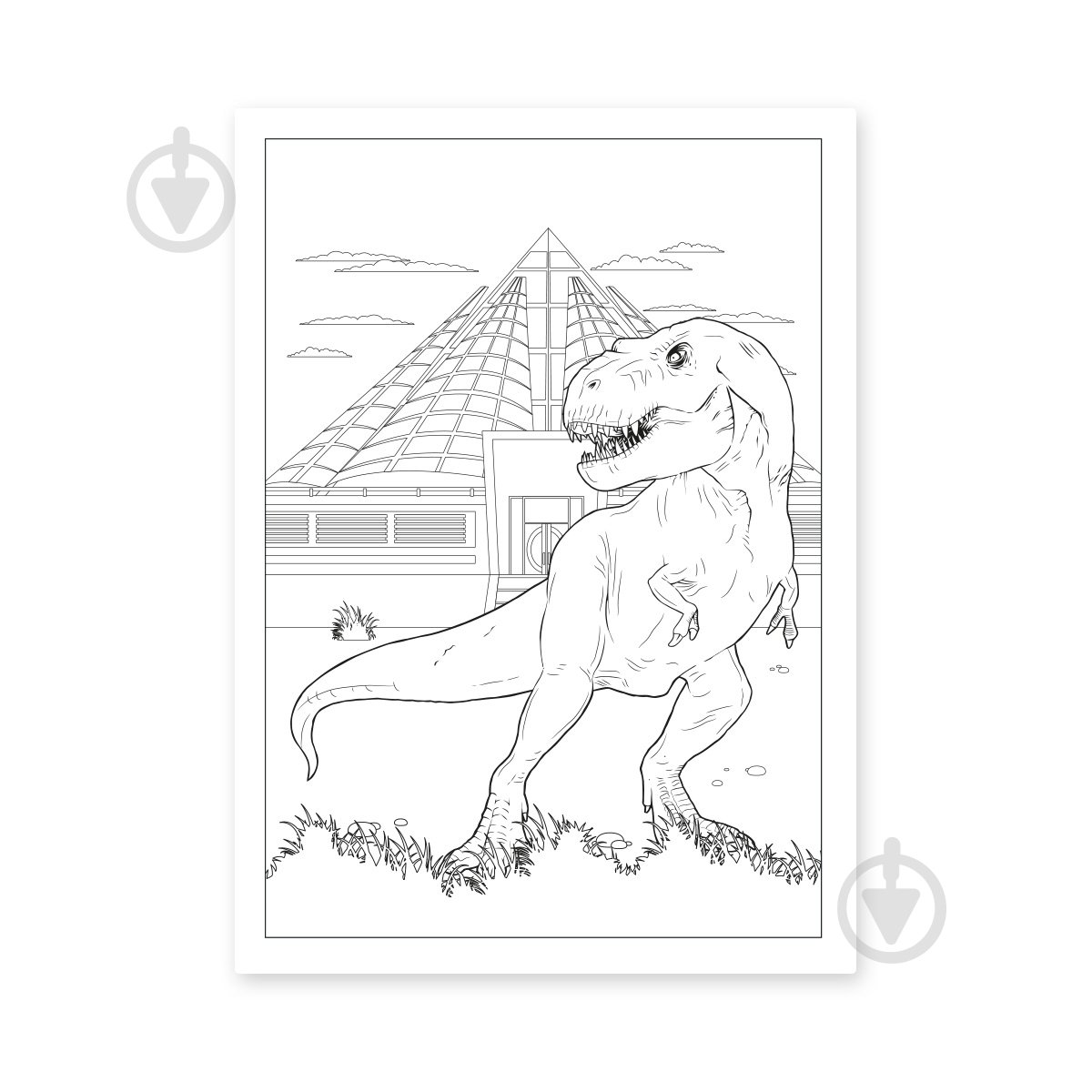 Раскраска «А4 YES Jurassic park 12 стр.» - фото 2