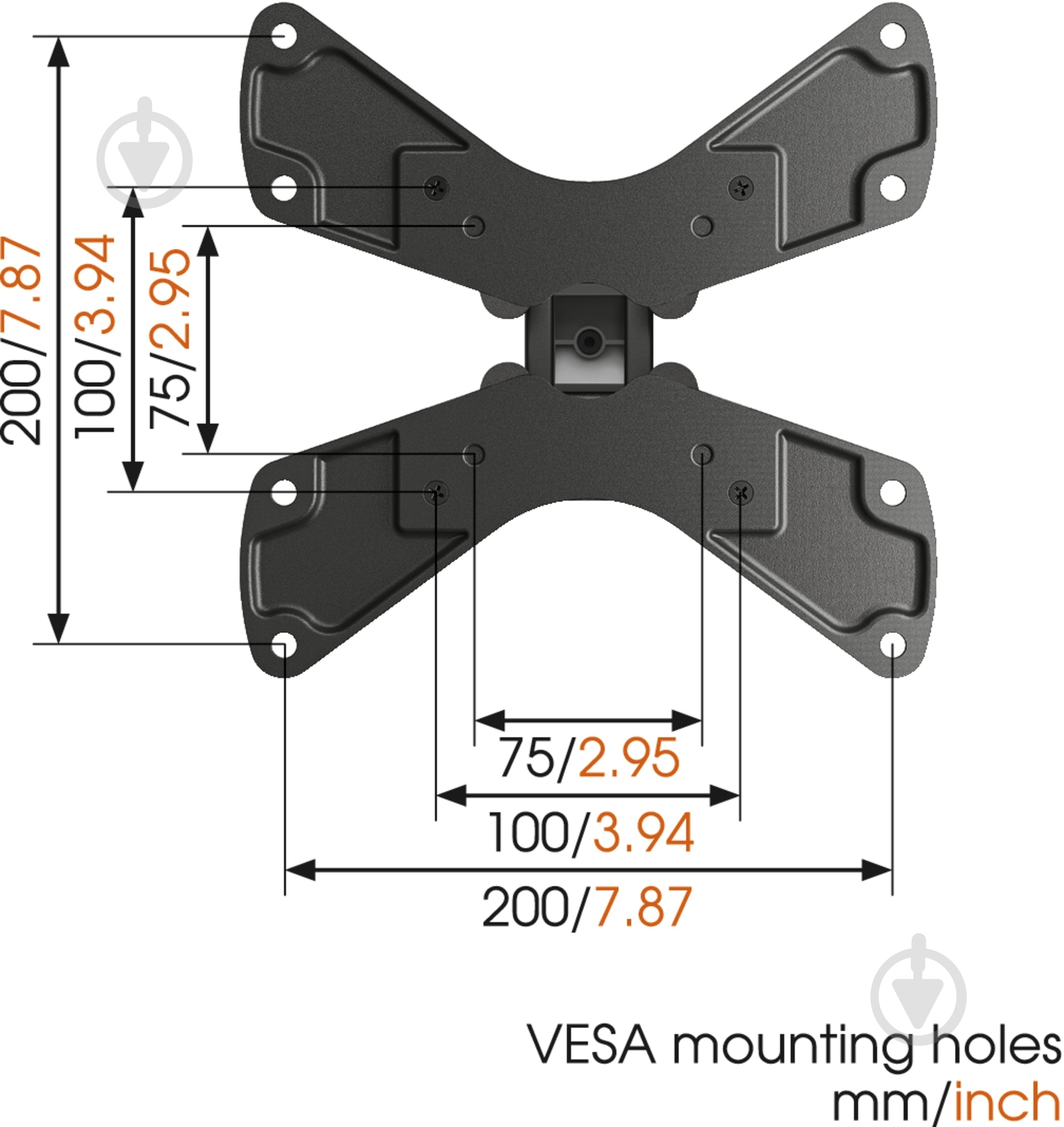 Крепление для телевизора Vogels WALL 1145 поворотные 17"-32" черный - фото 3