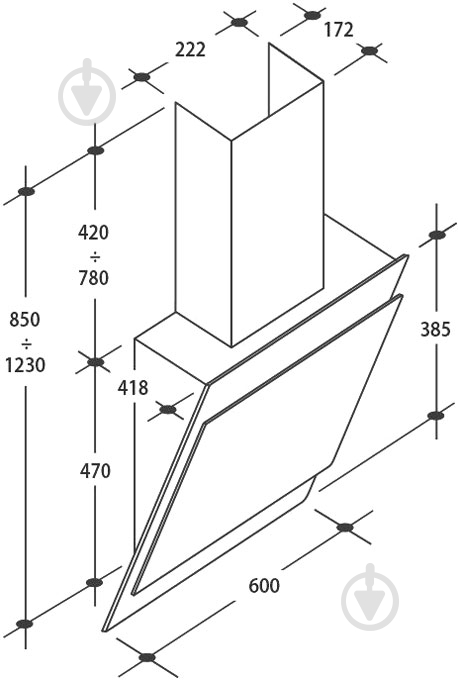 Вытяжка Candy CVMA60B - фото 2 Вытяжка Candy CVMA60B - фото 2