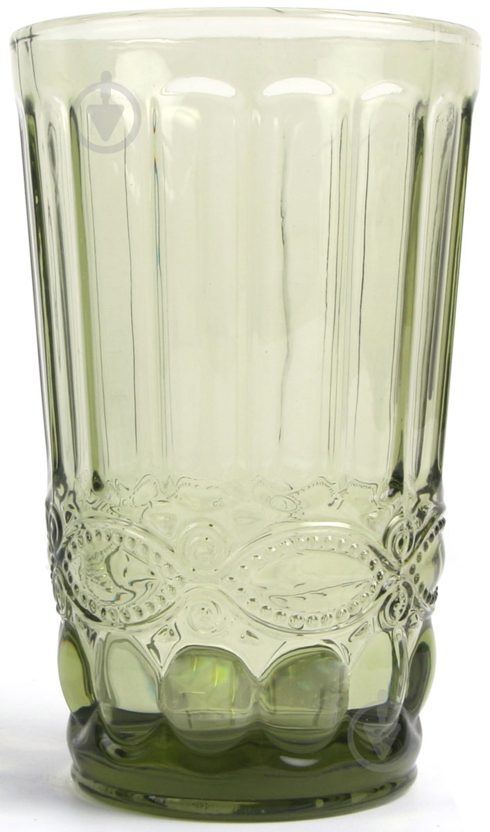 Склянка висока Fiora Vintage зелена 300 мл - фото 1