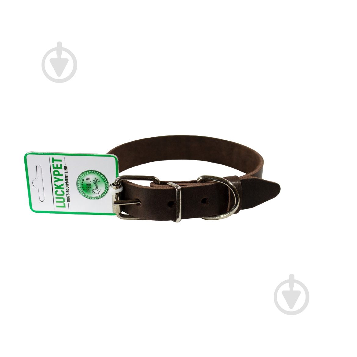 Нашийник Lucky Pet шкіра 3,0/41-51 коричневий - фото 1 Нашийник Lucky Pet шкіра 3,0/41-51 коричневий - фото 1