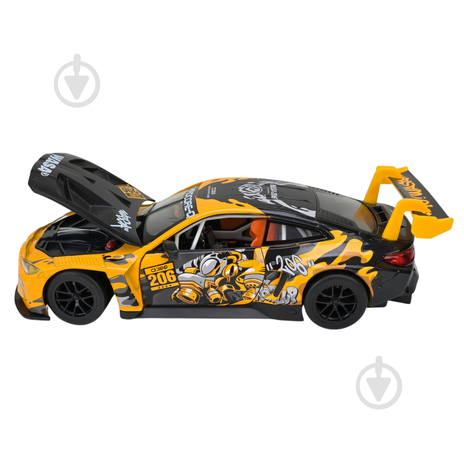 Автомодель Автопром 1:24 BMW M4 GT3 68296A(Y) - фото 4