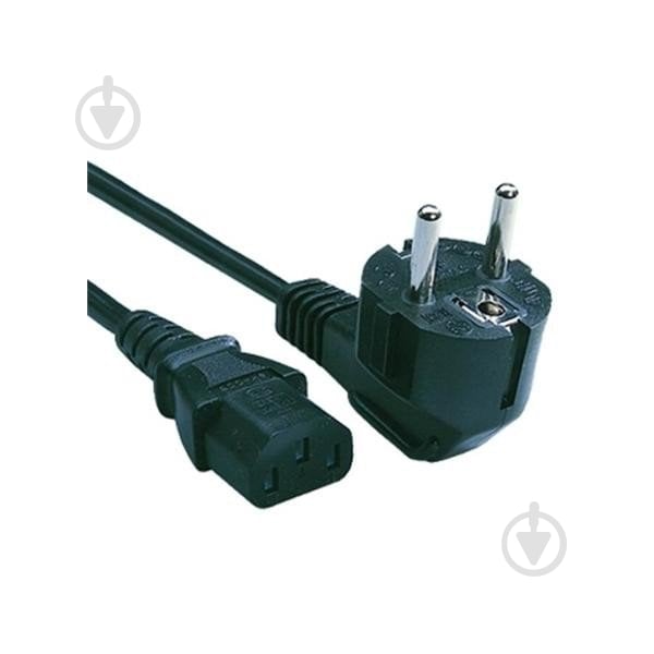 Кабель Cablexpert силовий 1,8 м чорний (PC-186) CEE7/7-C13, 3х0.5 мм кв - фото 1
