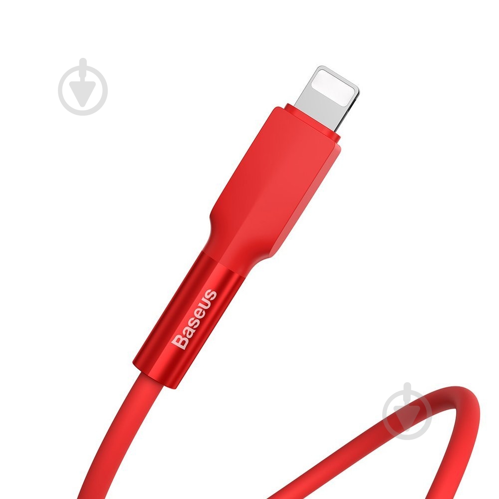 Кабель BASEUS Silica Gel Cable USB for IP 1 м красный (CALGJ-09) - фото 3 Кабель BASEUS Silica Gel Cable USB for IP 1 м красный (CALGJ-09) - фото 3