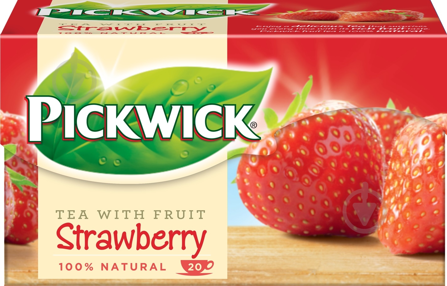Чай черный Pickwick Strawberry 20 шт. 30 г - фото 1