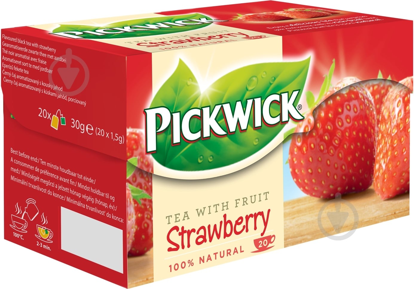Чай черный Pickwick Strawberry 20 шт. 30 г - фото 2